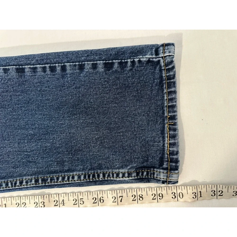 Levis 505 Jeans Mens 30x32 29x30Blue Regular Fit Straight Med Wash Denim Stretch